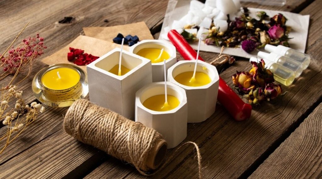 atelier création de bougie pour senior en ehpad