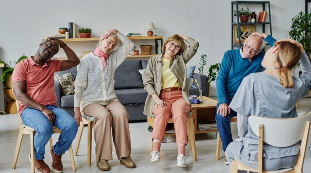 Activité physique adaptée en EHPAD