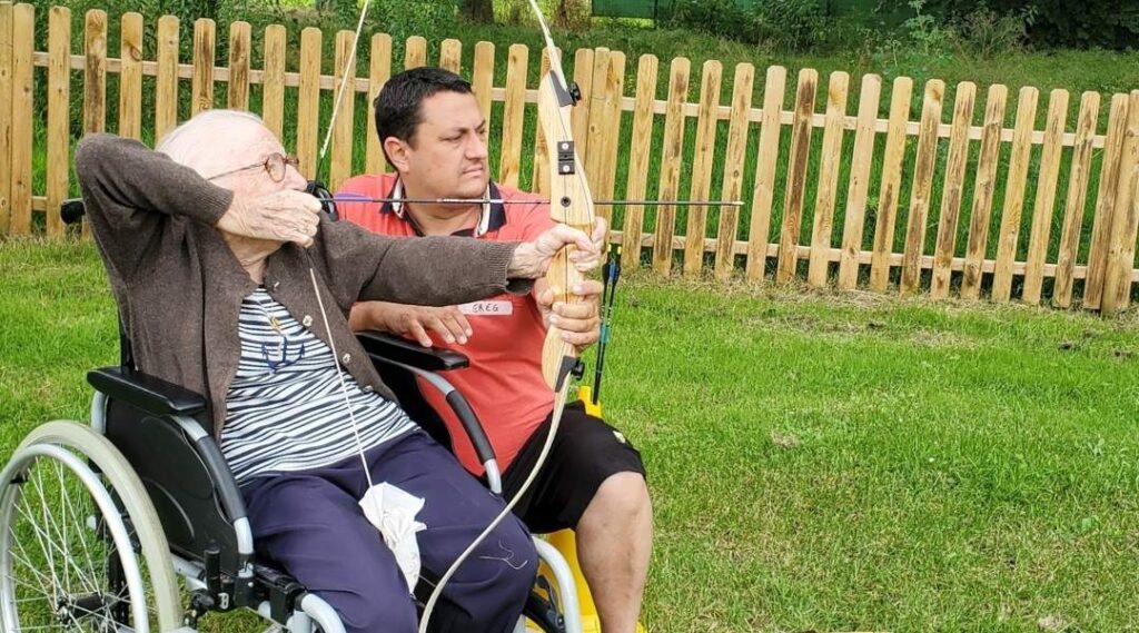 tir à l'arc atelier adapté au senior