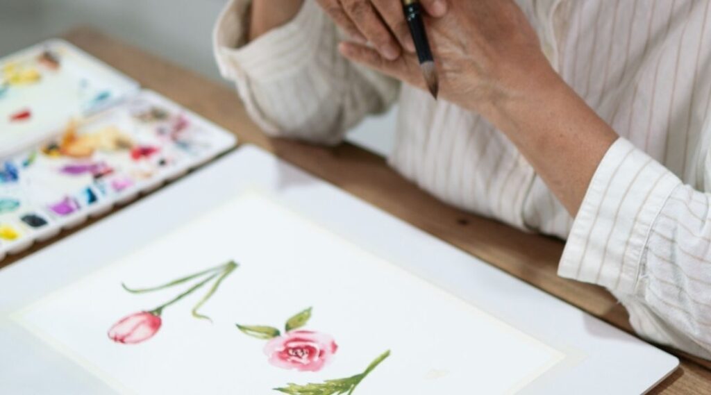 atelier peinture dessin pour senior en résidence et à domicile