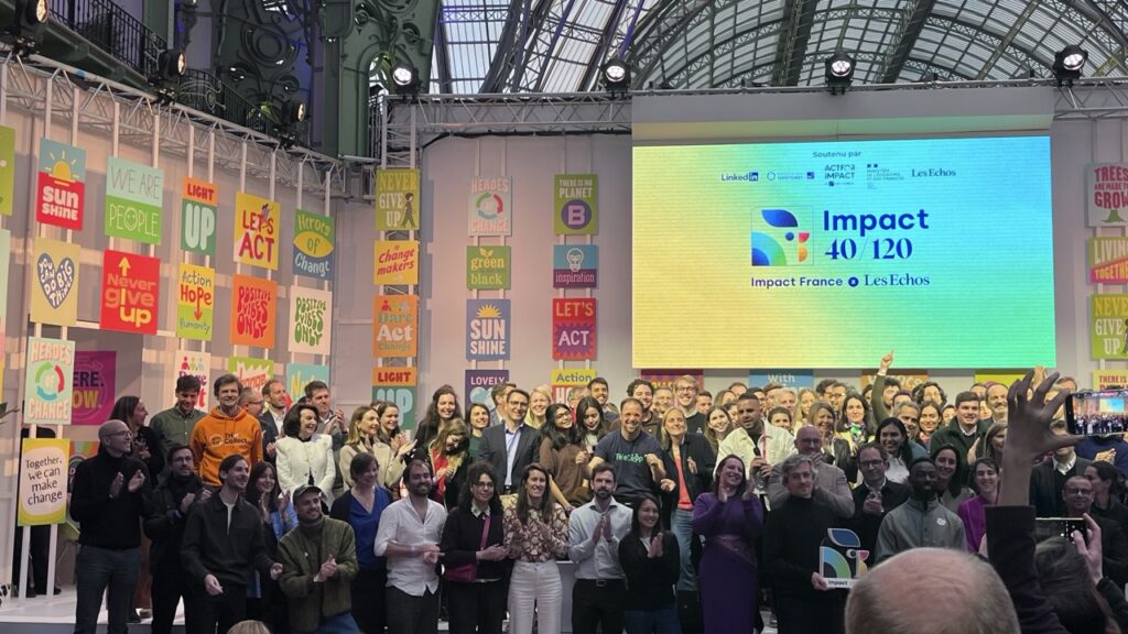 Ensemble des laureats impact 40 et impact 120 avec le Mouvement Impact France
