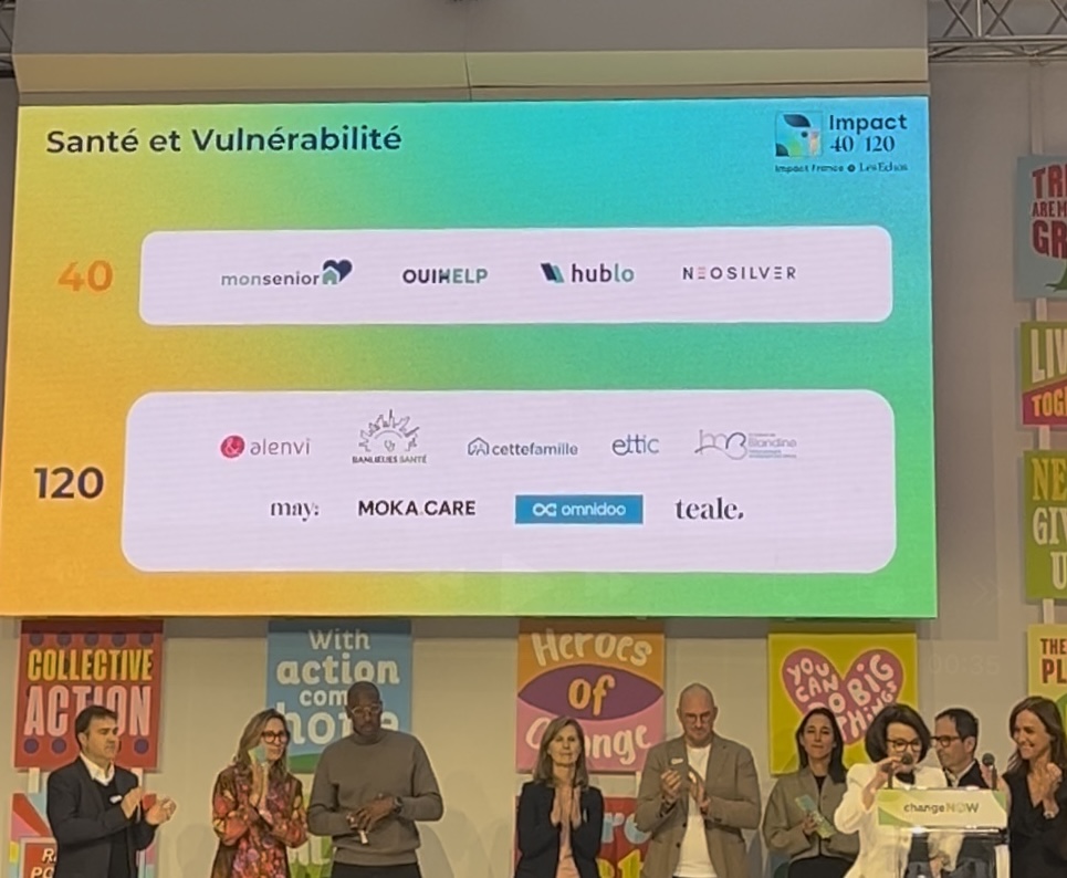 Neosilver Laureat Impact 40 catégorie sante et vulnerabilité